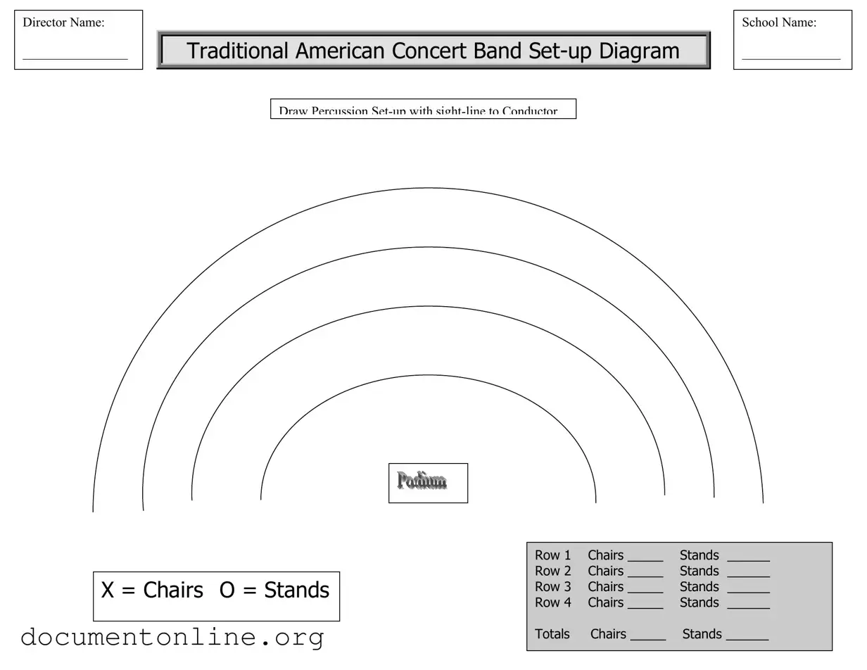 Free Band Seating Chart Template