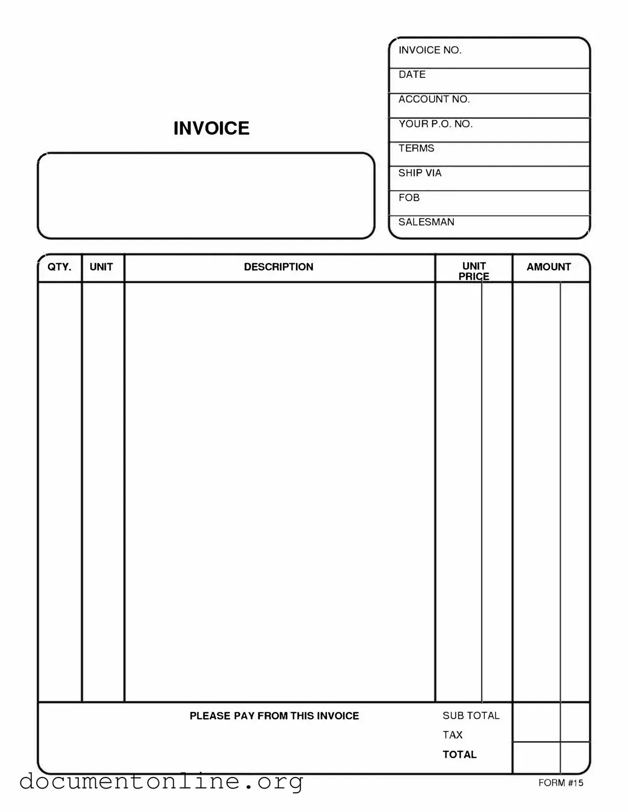 Free Free And Invoice Pdf Template