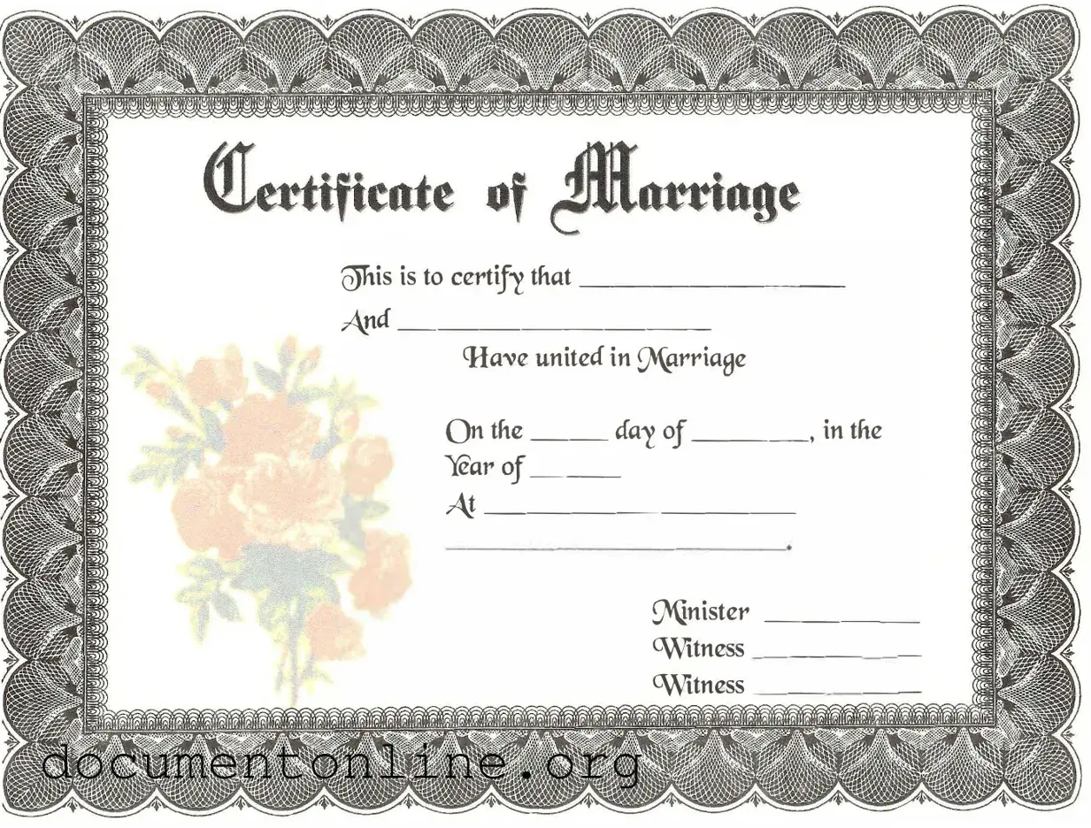 Free Marriage Certificate Template