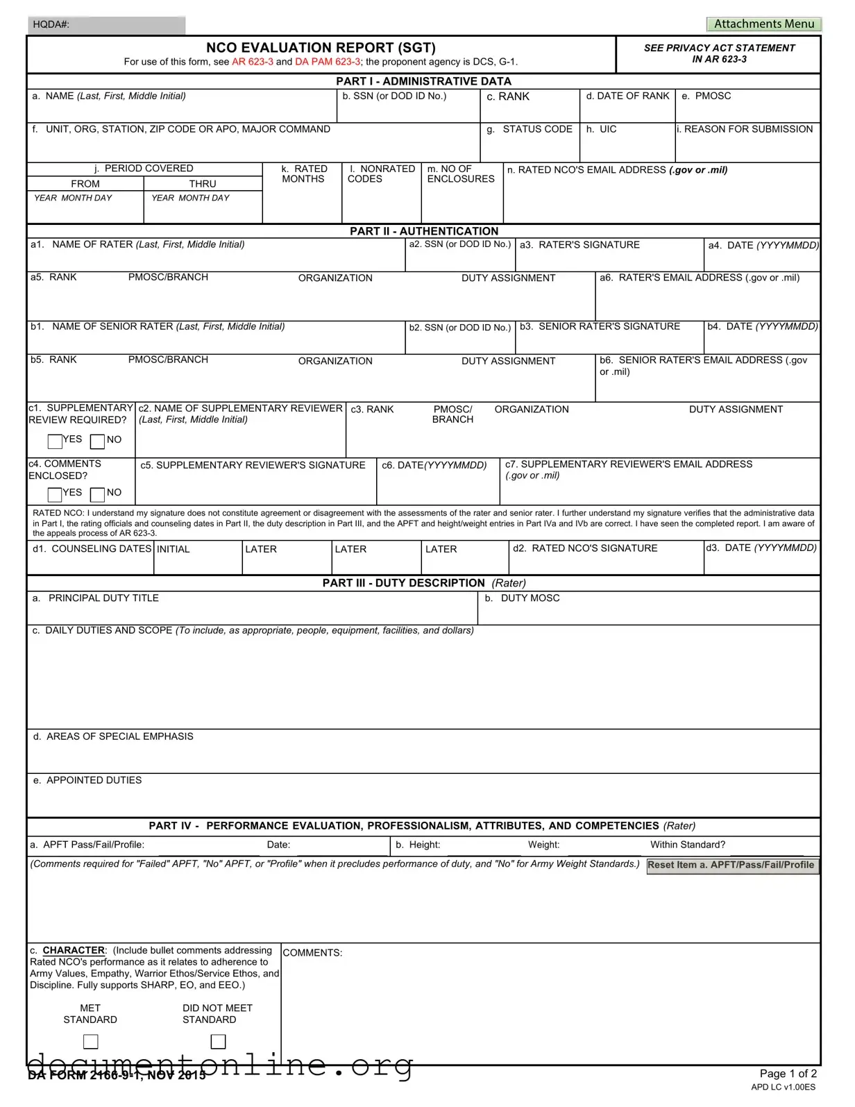 Free Da 2166 9 1 Template