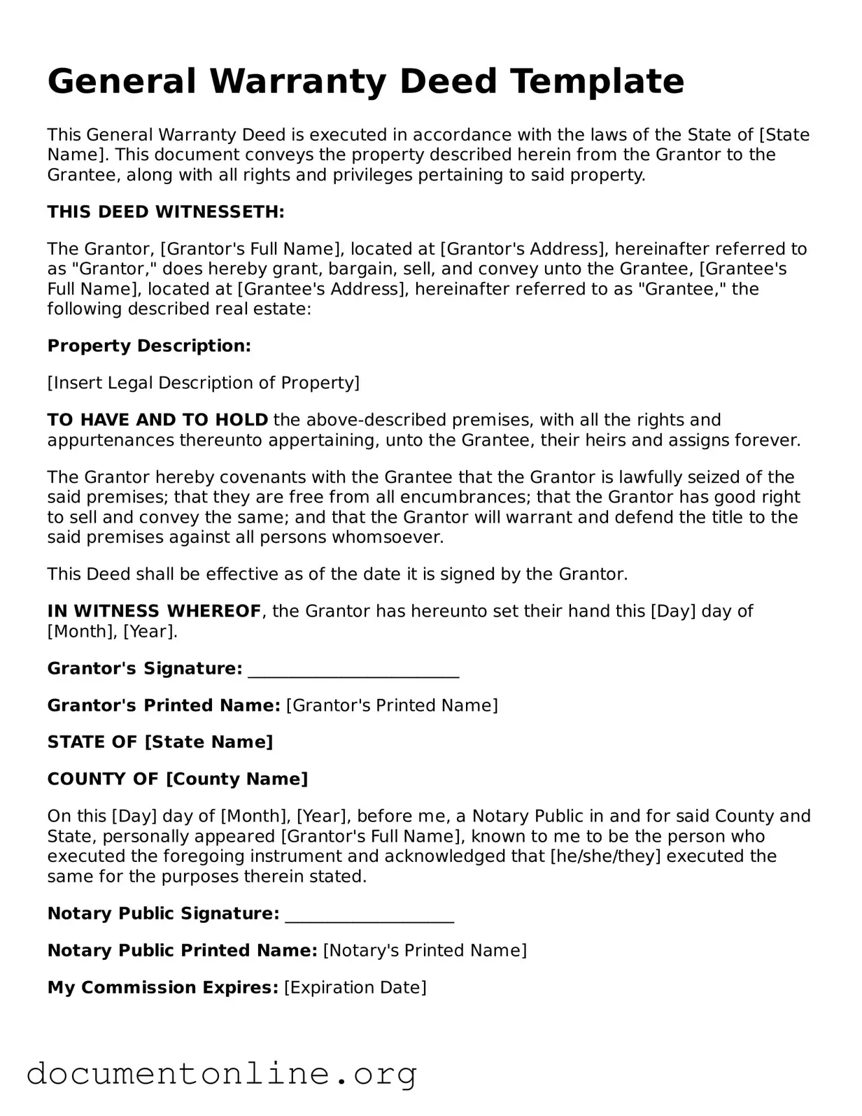 Free Deed Form