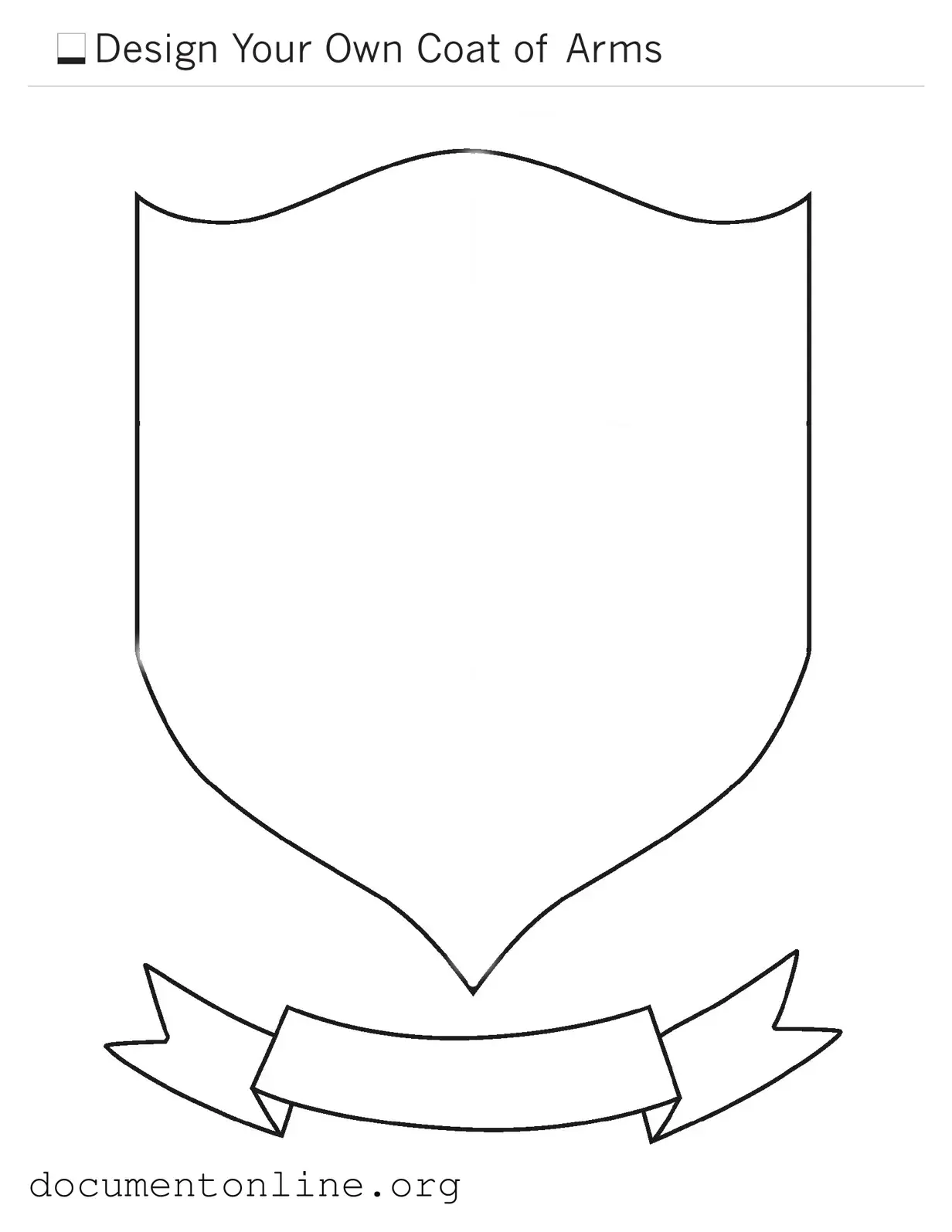 Free Coat Of Arms Template