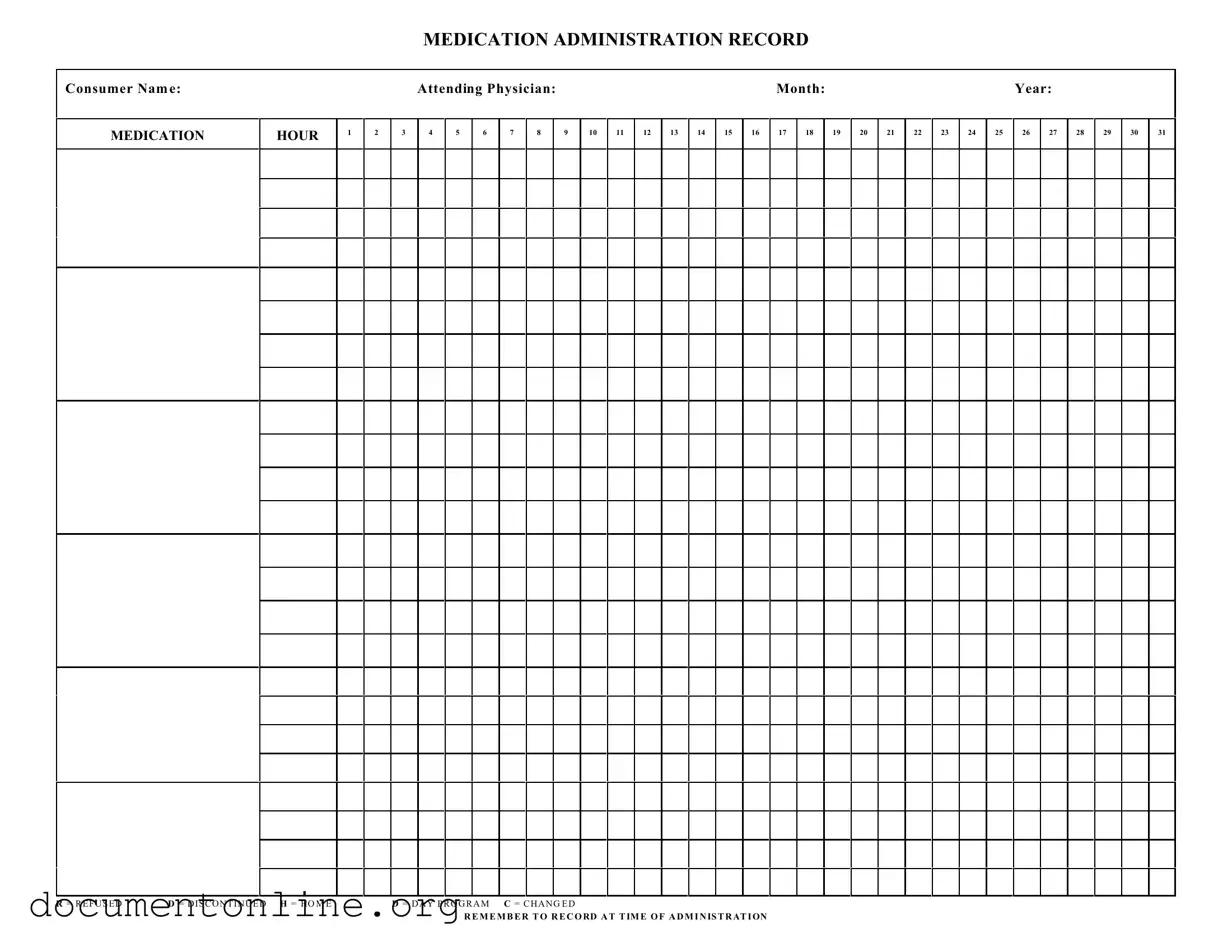 Free Medication Administration Record Sheet Template