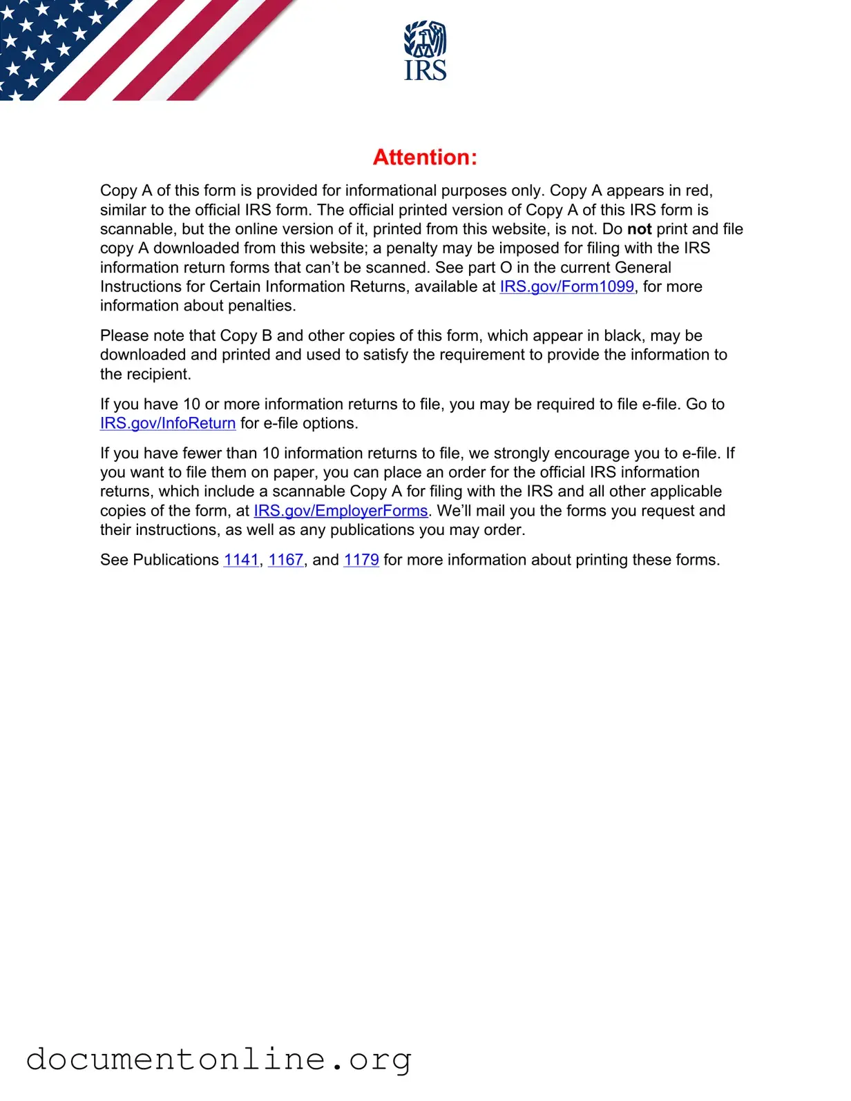 Free IRS 1099-MISC Template