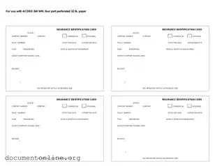 Free Acord 50 WM Template