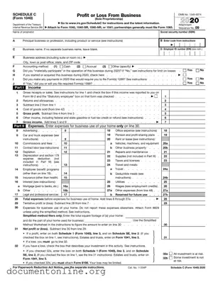 Free IRS Schedule C 1040 Template