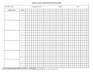 Free Medication Administration Record Sheet Template