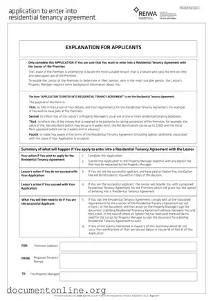 Free Reiwa Tenancy Application Template