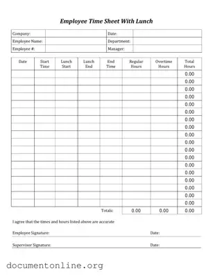Free Time Card Template